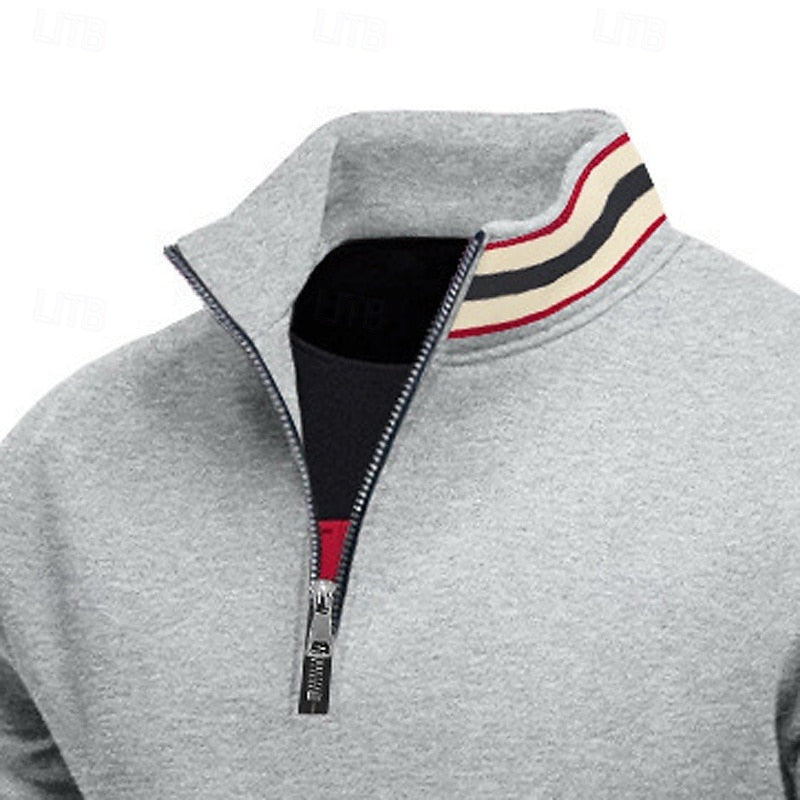 Aldert | Verfijnde Halfrits Sweater