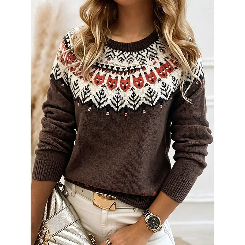 Antje | Warme Jacquard Trui
