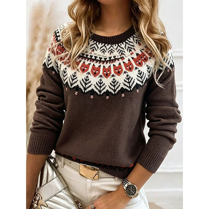 Antje | Warme Jacquard Trui