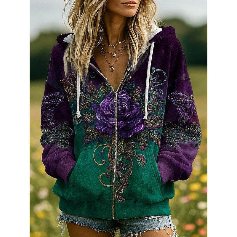 Linde | Sfeervolle Rits-Hoodie
