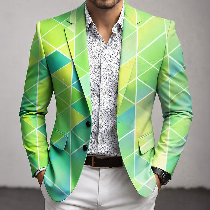 Nout | Grafisch Geruite Blazer