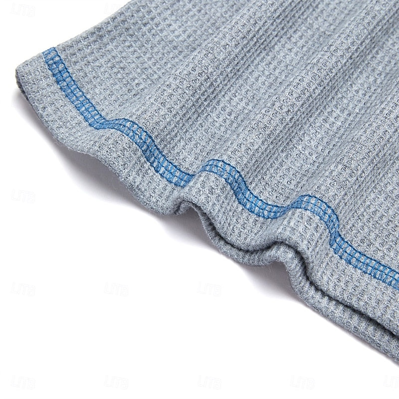 Jaap | Klassieke Henley met Structuur