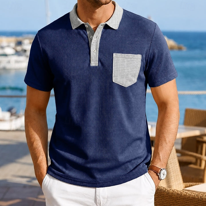 Freek | Verfijnd Structuur Poloshirt