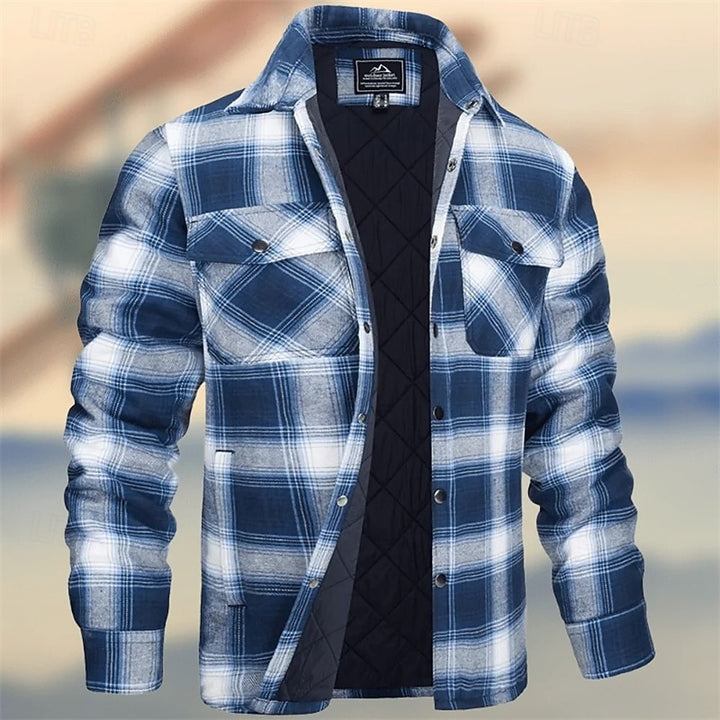 Rens | Gevoerde Overshirt met Ruitmotief