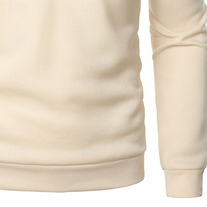 Michiel | Verfijnde Sweater met Ritskraag