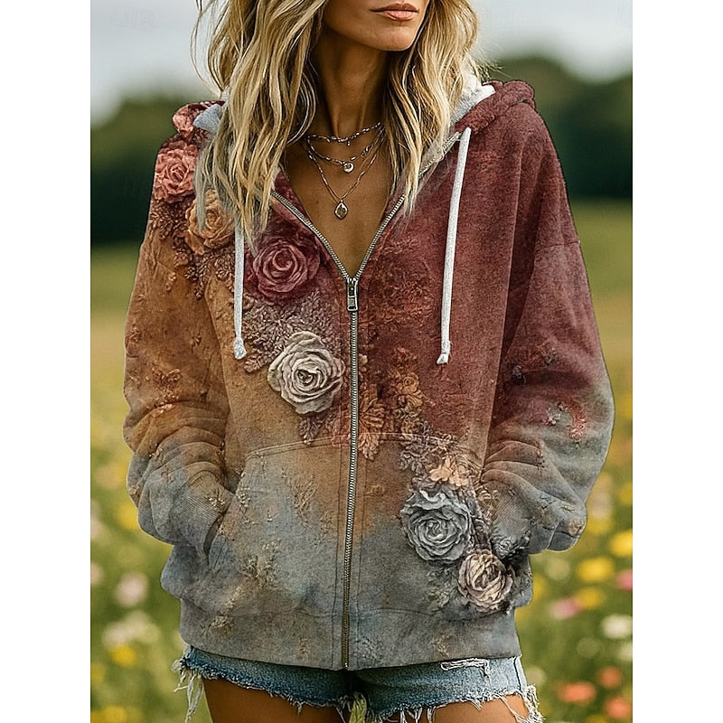 Linde | Sfeervolle Rits-Hoodie