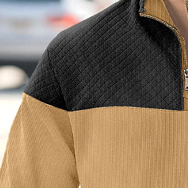 Tijn | Verfijnde Halfrits Sweater