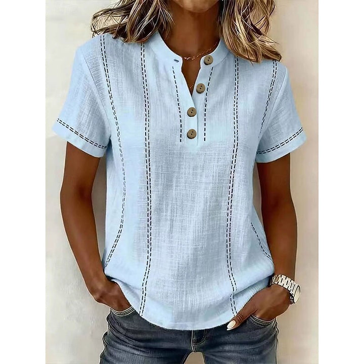 Wilma | Verfijnde Gestreepte Blouse