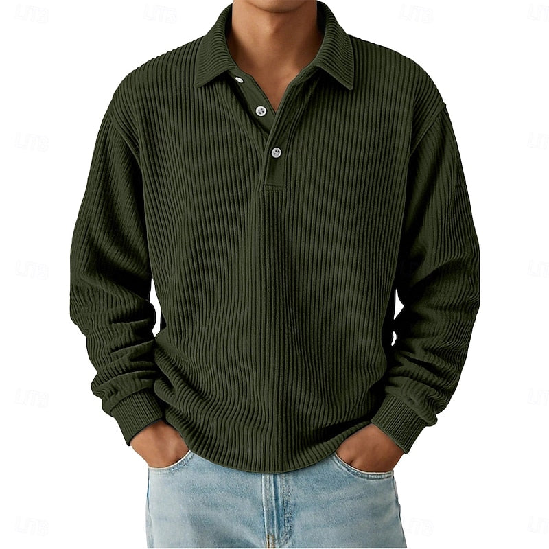 Pieter | Getextureerde Poloshirt met Kraag