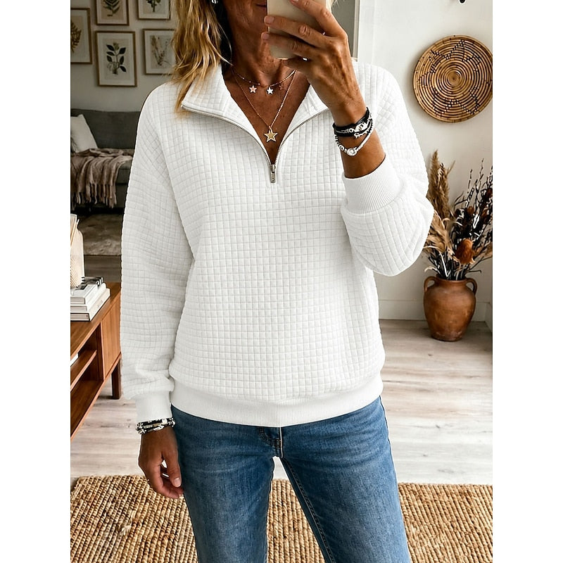 Greetje | Getextureerde Halfrits Sweater