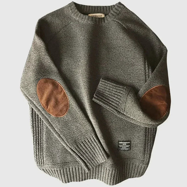 Machiel | Klassieke Trui met Elleboogpatches