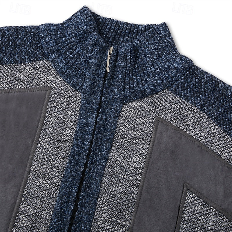 Fedde | Warm Gebreid Vest met Rits
