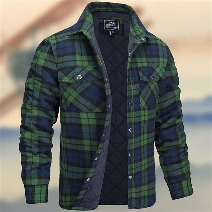 Rens | Gevoerde Overshirt met Ruitmotief