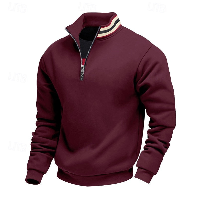 Aldert | Verfijnde Halfrits Sweater
