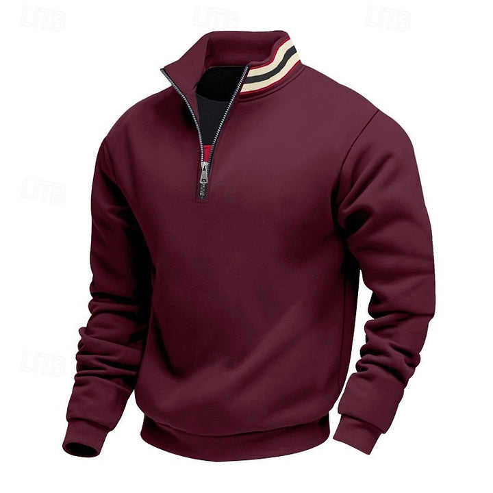 Aldert | Verfijnde Halfrits Sweater