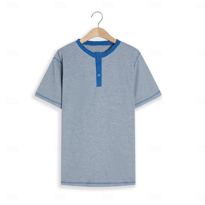 Jaap | Klassieke Henley met Structuur