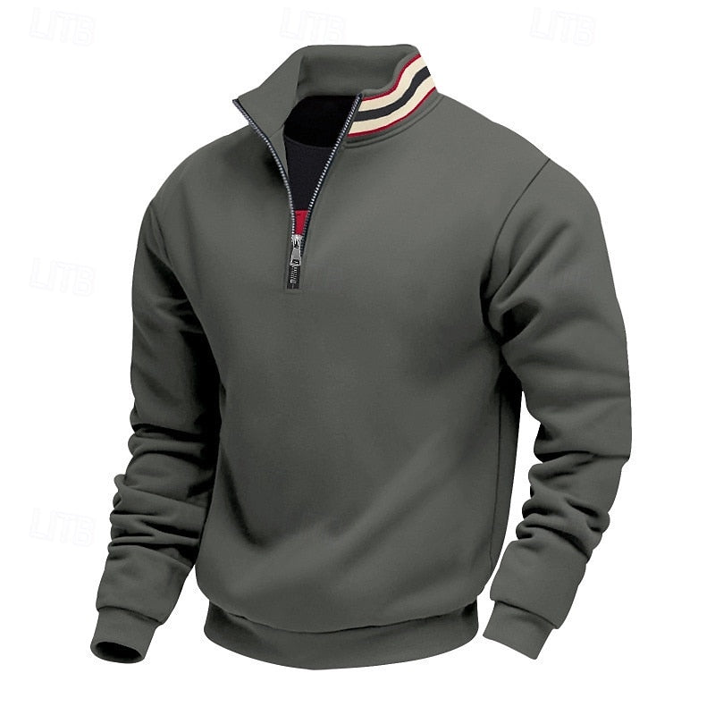 Aldert | Verfijnde Halfrits Sweater