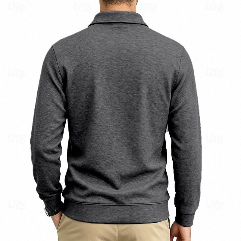 Lex | Klassiek Poloshirt met Lange Mouw