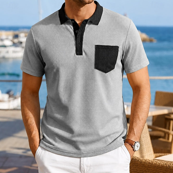 Freek | Verfijnd Structuur Poloshirt