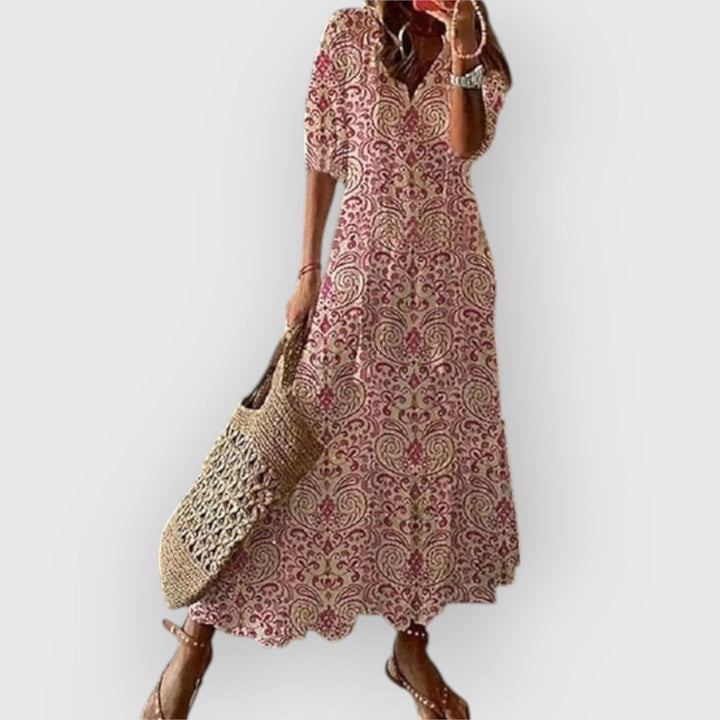 Sophie | Flatterende Boho Zomerjurk