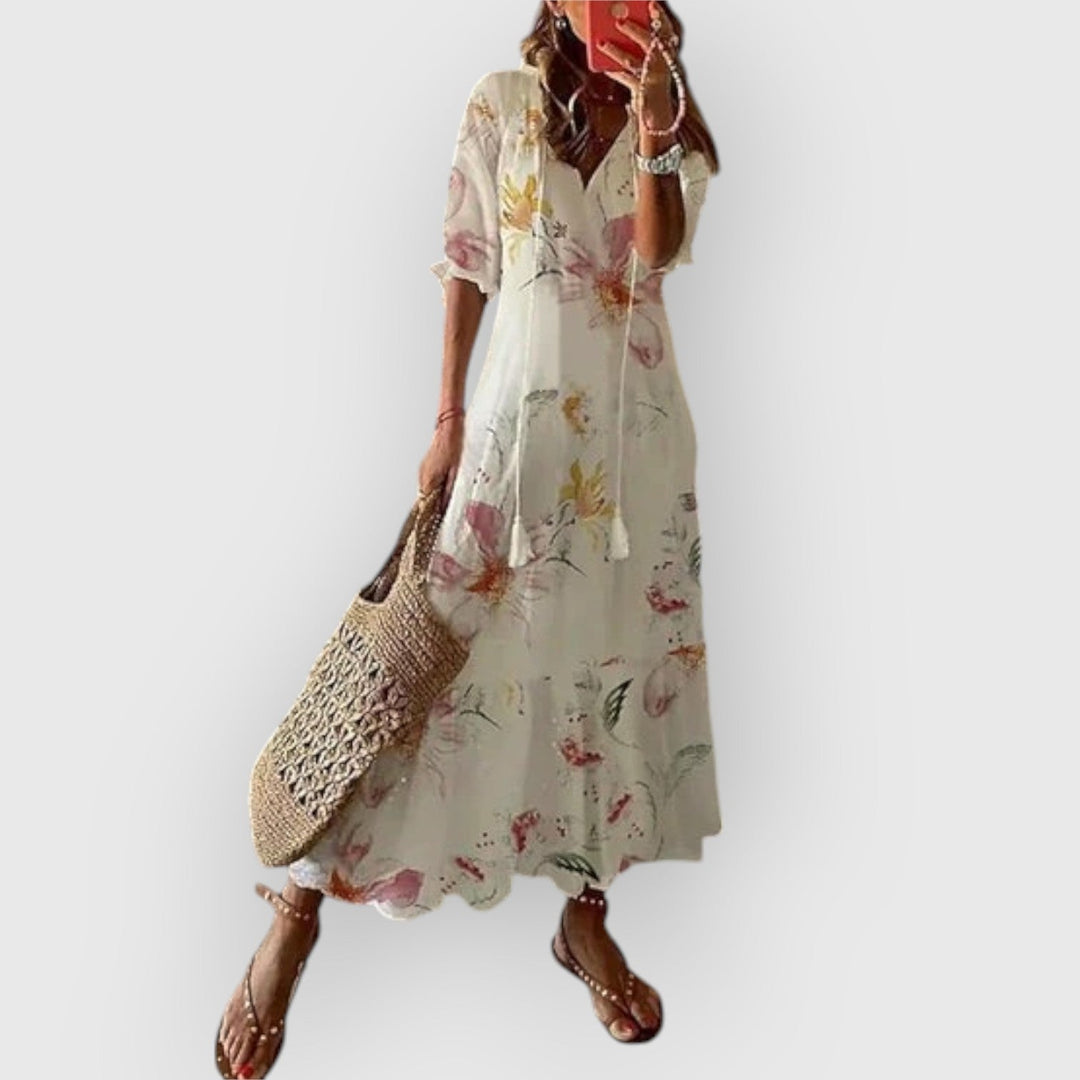 Sophie | Flatterende Boho Zomerjurk