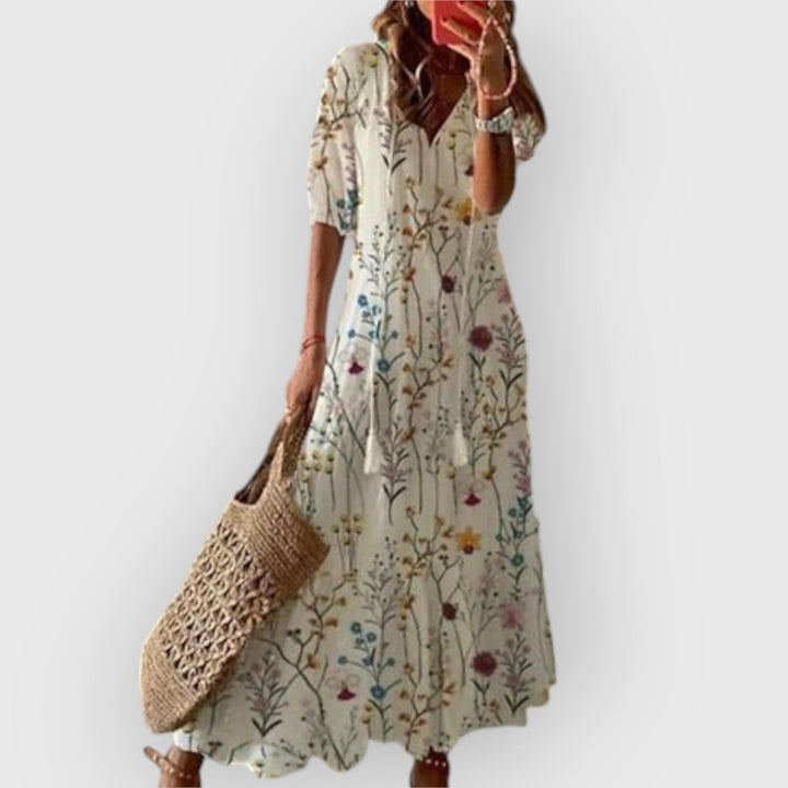 Sophie | Flatterende Boho Zomerjurk