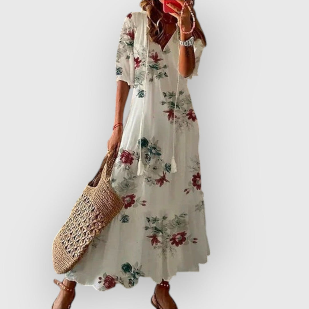 Sophie | Flatterende Boho Zomerjurk