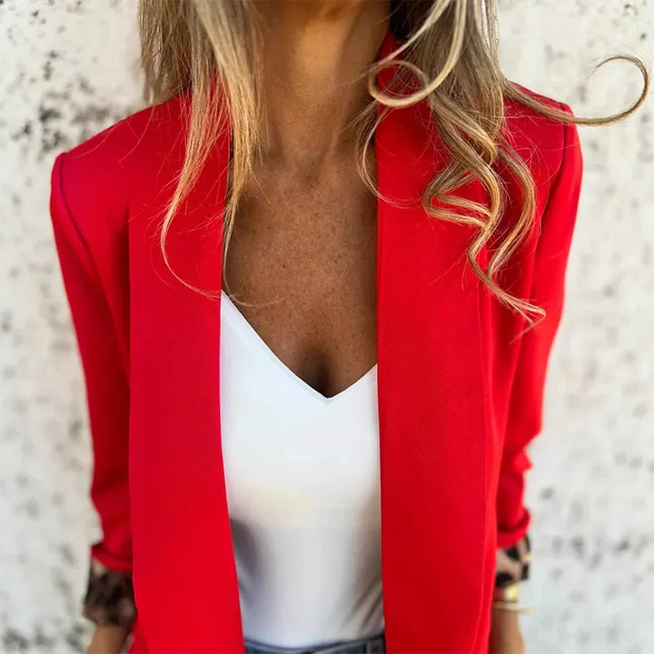 Natascha | Elegante blazer met luipaardprint
