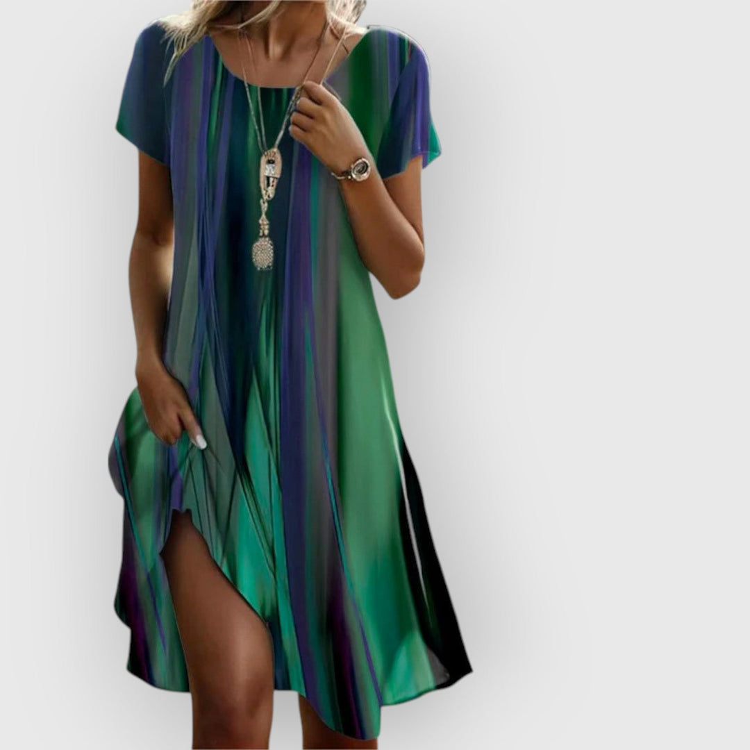 Fleur | Vloeiende Boho Gradiënt Jurk