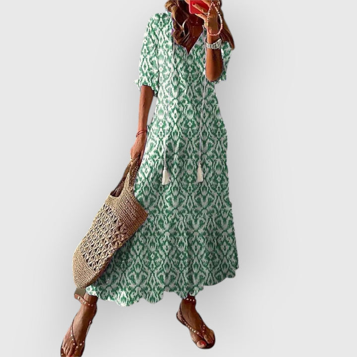 Sophie | Flatterende Boho Zomerjurk