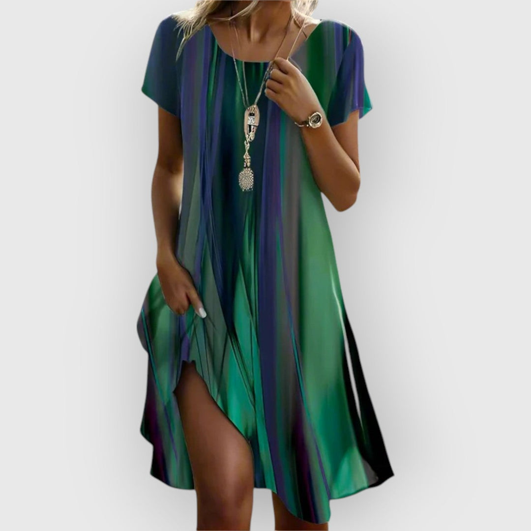 Fleur | Vloeiende Boho Gradiënt Jurk