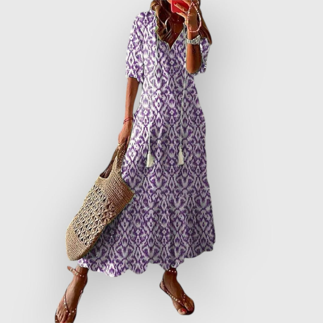 Sophie | Flatterende Boho Zomerjurk