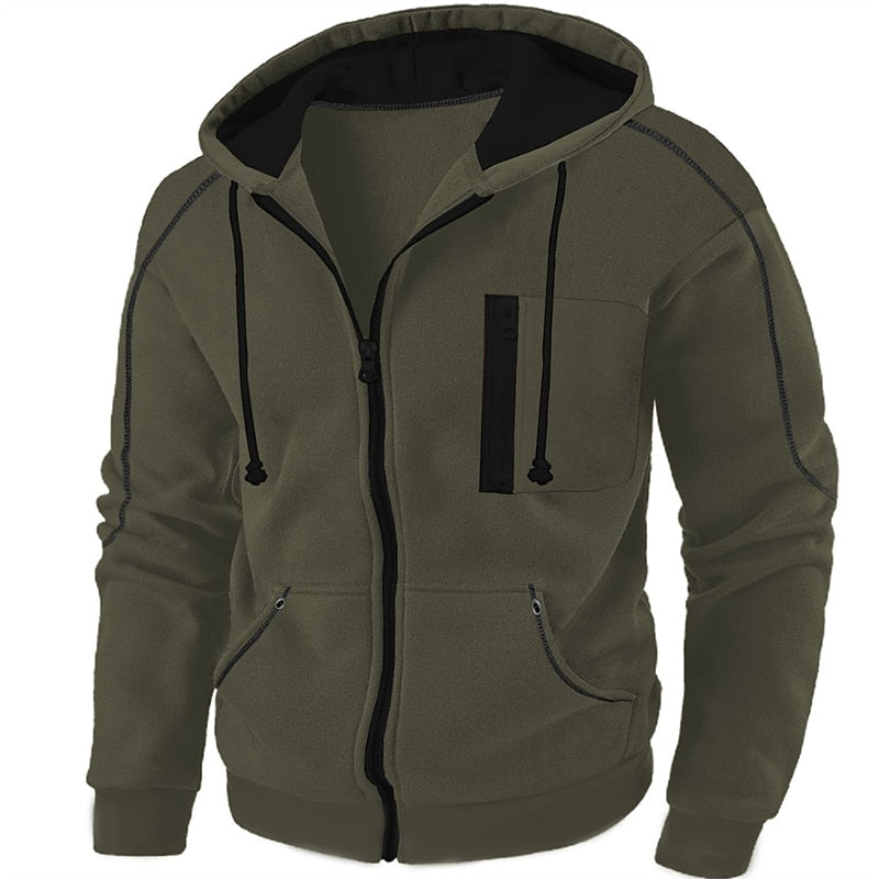 Koen | Sportieve Hoodie met Capuchon en Rits