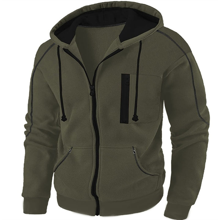 Koen | Sportieve Hoodie met Capuchon en Rits
