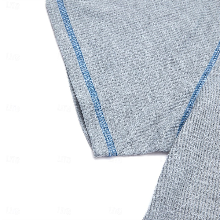 Jaap | Klassieke Henley met Structuur