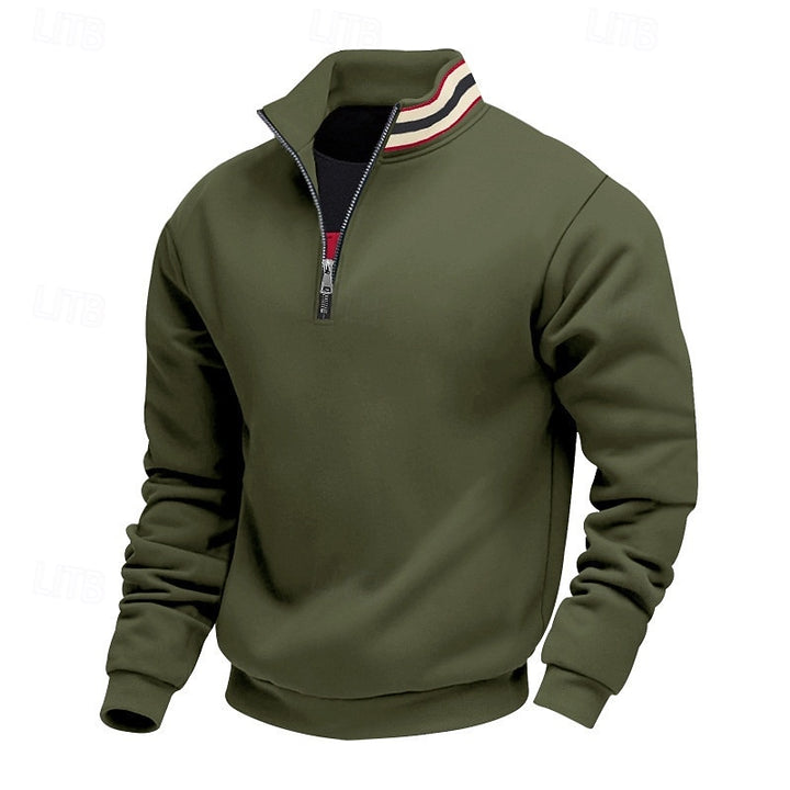 Aldert | Verfijnde Halfrits Sweater