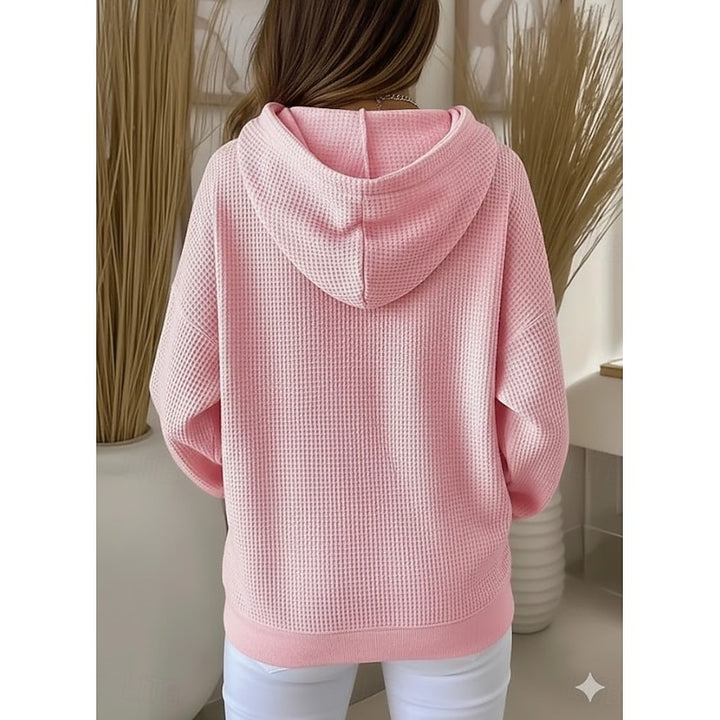 Iris | Comfortabele Wafel Hoodie