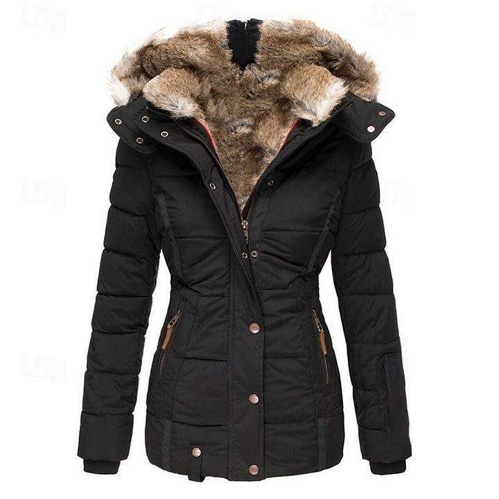 Gonneke | Warme Winterparka met Zachte Bontkraag