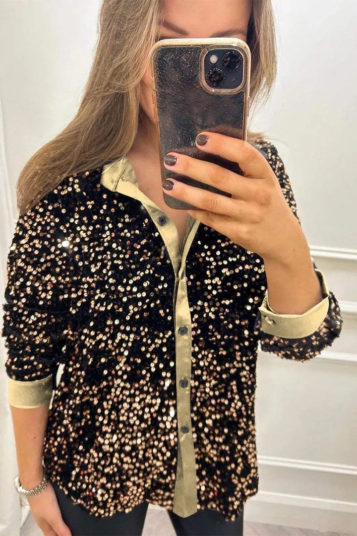 Nienke | Glinsterende Feestblouse