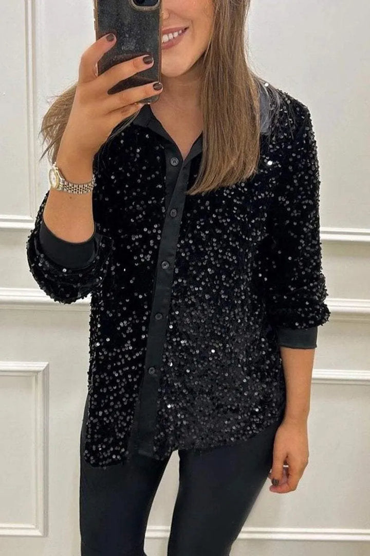 Nienke | Glinsterende Feestblouse