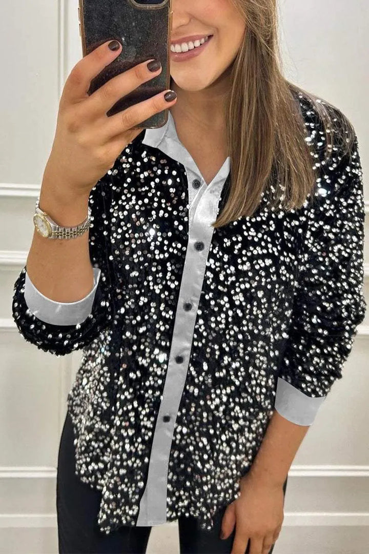 Nienke | Glinsterende Feestblouse
