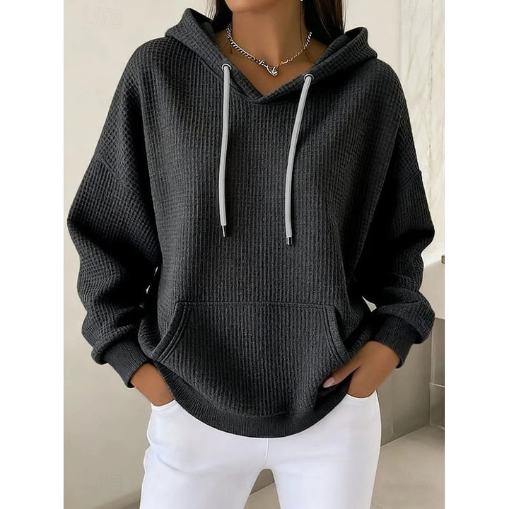 Iris | Comfortabele Wafel Hoodie