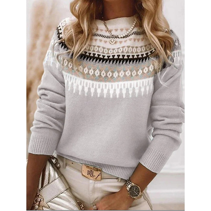 Antje | Warme Jacquard Trui