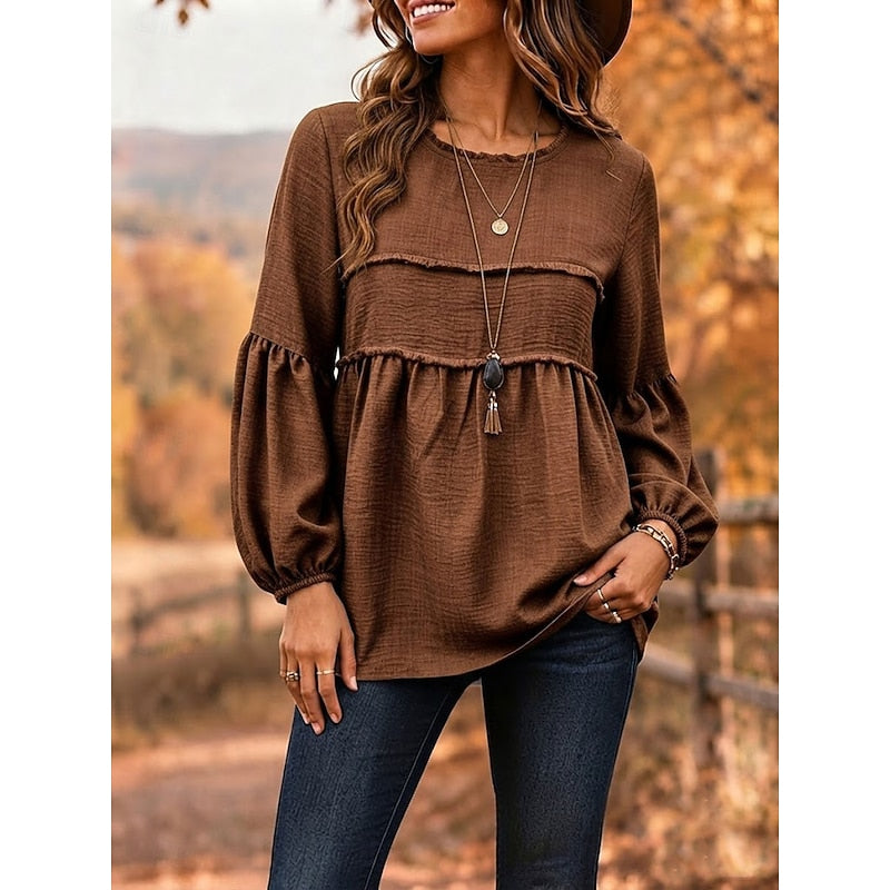 Rozemarijn | Sierlijke Blouse met Peplum