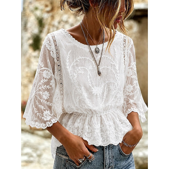 Nettie | Verfijnde Kanten Blouse