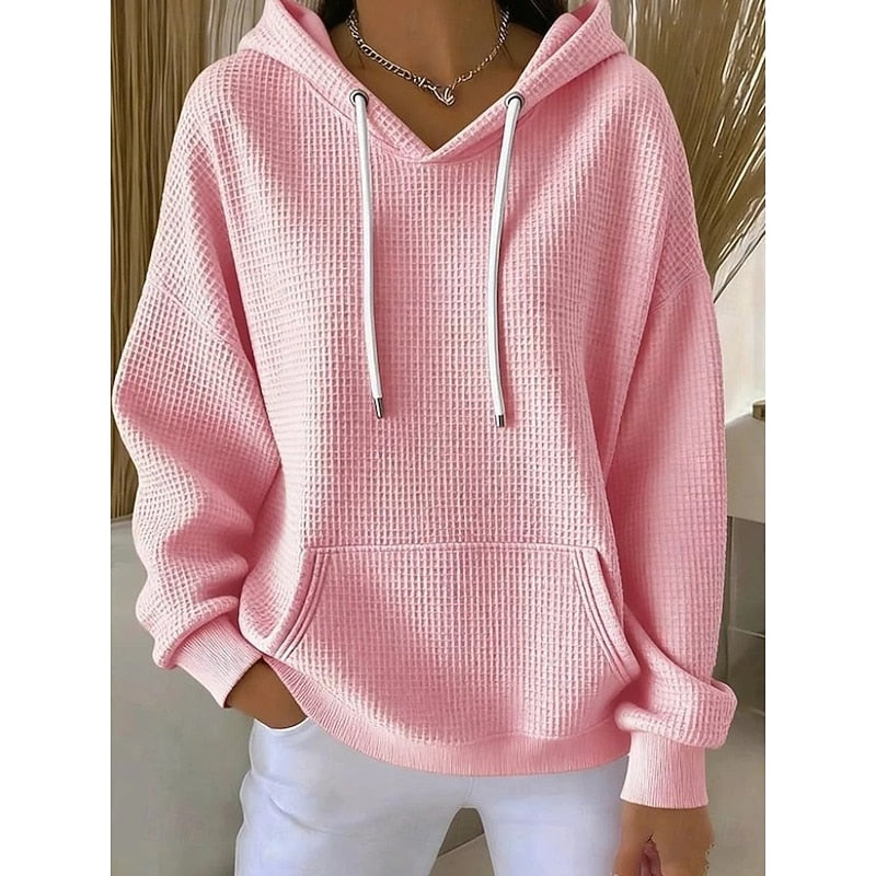 Iris | Comfortabele Wafel Hoodie