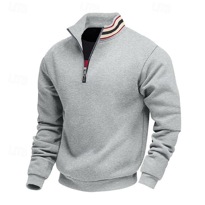 Aldert | Verfijnde Halfrits Sweater