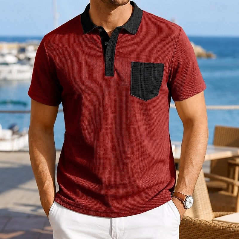 Freek | Verfijnd Structuur Poloshirt