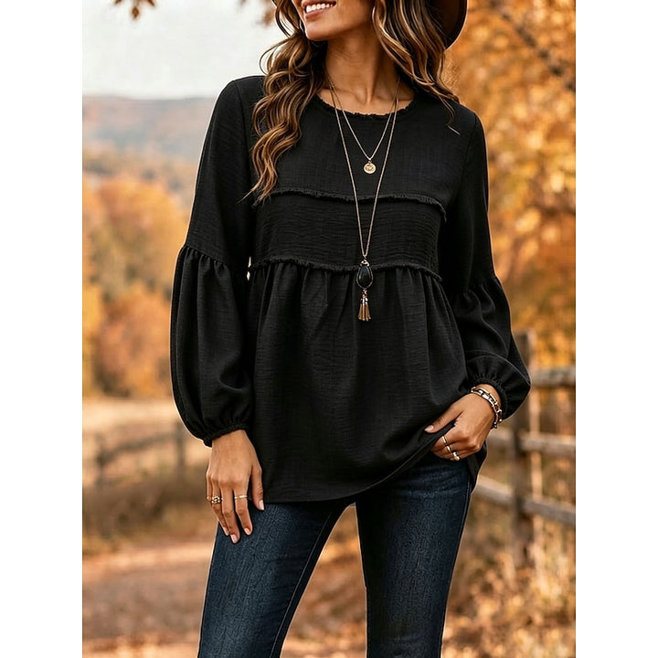Rozemarijn | Sierlijke Blouse met Peplum