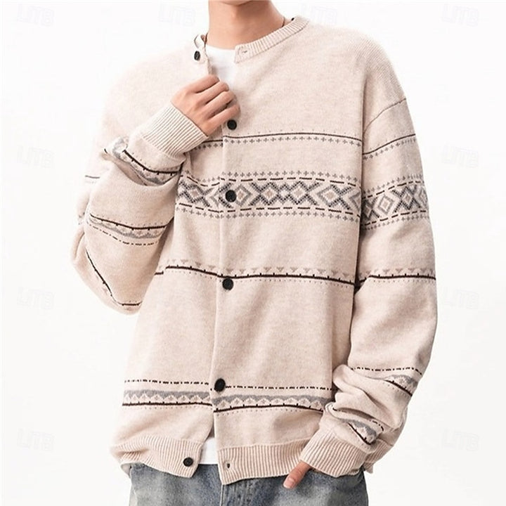 Wim | Warm Kerstvest met Sfeervol Patroon